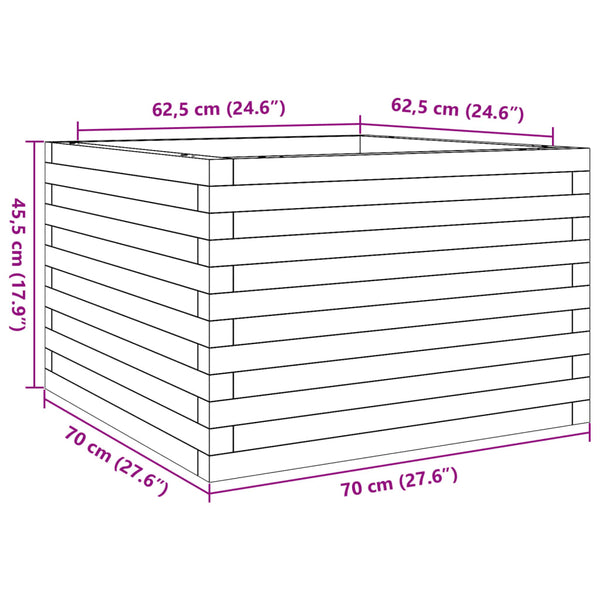 Pflanzkübel Dilaver 70x70x45,5cm (Douglasie)