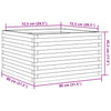 Pflanzkasten Dilaver 80x80x45,5cm (Douglasie)