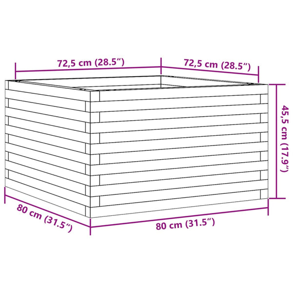 Pflanzkasten Dilaver 80x80x45,5cm (Douglasie)