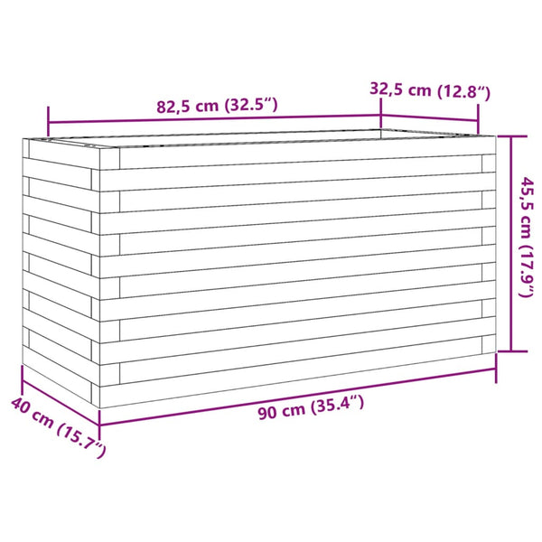 Pflanzkasten Dilaver 90x40x45,5cm (Kiefer)