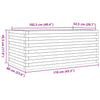 Blumenkasten Dilaver 110x60x45,5cm (Kiefer)