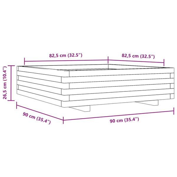 Blumenkasten Loma 90x90x26,5cm (Douglasie)