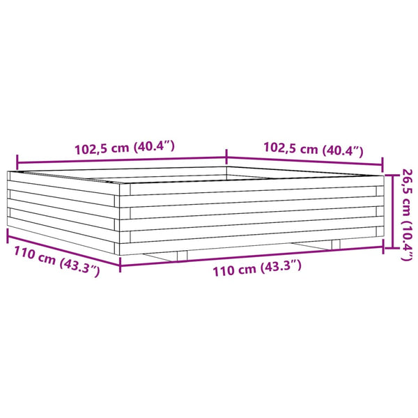 Blumenkasten Dilaver 110x110x26,5cm (Douglasie)