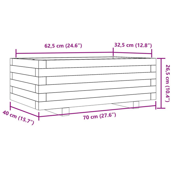 Pflanzkübel Dilaver 70x40x26,5cm (Douglasie)