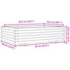 Blumenkasten Dilaver 90x60x26,5cm (Kiefer)