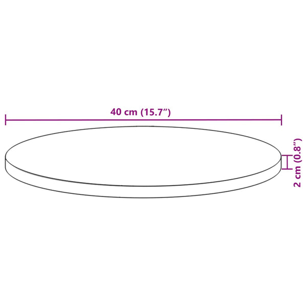 Ø40x2cm Oster-Tischplatte (Akazienholz)