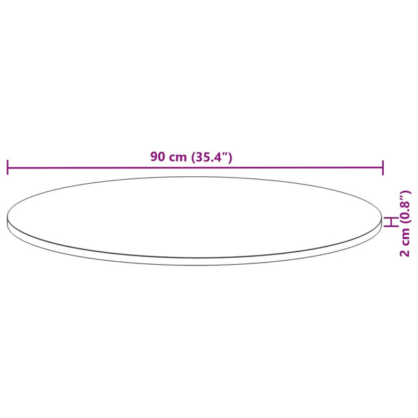 Ø90x2cm Easter pöytälevy (akasiapuu)