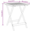 Bistro-Set Carlla Grau (3-teilig, Akazienholz und Polyrattan)