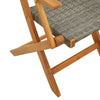 Bistro-Set Carlla Grau (3-teilig, Akazienholz und Polyrattan)