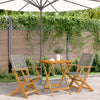 Bistro-Set Carlla Grau (3-teilig, Akazienholz und Polyrattan)