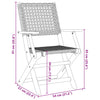 Carlla Bistrogarnitur grau (3-teilig, Polyrattan und Akazienholz)