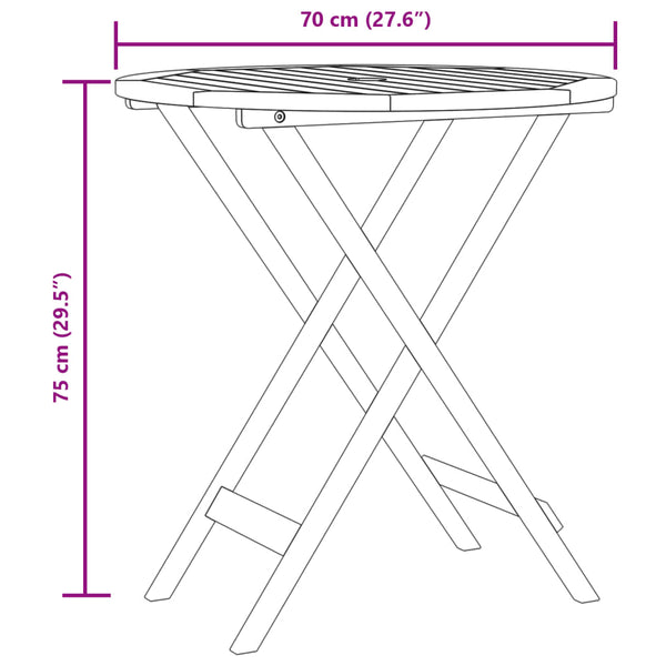 Carlla Bistrogarnitur grau (3-teilig, Polyrattan und Akazienholz)