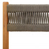 Graues 3-teiliges Bistro-Set Vantel (Polypropylen und Holz)