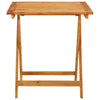 Schwarzes Bistro-Set Slagan (Akazienholz und Polypropylen, 3-teilig)