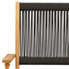 Schwarzes Bistro-Set Slagan (Akazienholz und Polypropylen, 3-teilig)