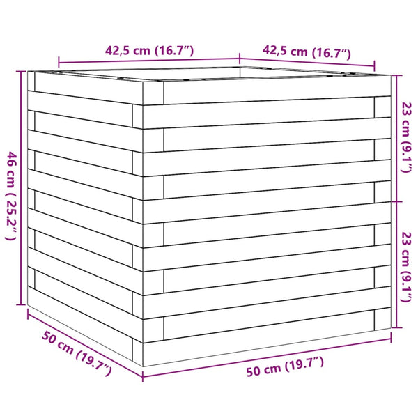 Blumenkasten Dilaver 50x50x46cm (Douglasie)