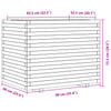 Gartenhochbeet Dilaver 90x60x72,5cm (Kiefern-KDI)