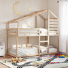 Etagenbett mit Baldachin Partti 80x200cm (Kiefer)