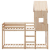 Etagenbett mit Baldachin Euchim 80x200cm (Kiefer)