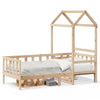 Schlafsofa mit Baldachin Daniels 80x200cm (Kiefer)
