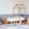 Sohvasänky katoksella Agnesca 80x200cm (mänty)
