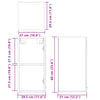 Sonoma-Eiche Hängeschrank Pompilas 29,5x31x60cm (Spanplatte)