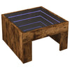 Couchtisch Räuchereiche Adiere 50x50x30cm mit Infinity-LED-Beleuchtung