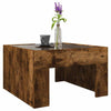 Couchtisch Räuchereiche Adiere 50x50x30cm mit Infinity-LED-Beleuchtung