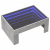 Betongrauer Couchtisch Infinity mit LED-Beleuchtung Adiere 70x50x30cm