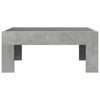 Betongrauer Couchtisch Infinity mit LED-Beleuchtung Adiere 70x50x30cm