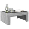 Grauer Couchtisch Infinity mit LED-Beleuchtung Adiere 70x50x30cm (Sonoma)