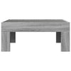 Grauer Couchtisch Infinity mit LED-Beleuchtung Adiere 70x50x30cm (Sonoma)