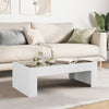 Weißer Couchtisch mit Infinity-LED-Leuchten Adiere 90x50x30cm