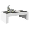 Weißer Couchtisch mit Infinity-LED-Leuchten Adiere 90x50x30cm