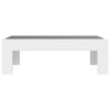 Weißer Couchtisch mit Infinity-LED-Leuchten Adiere 90x50x30cm