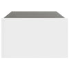 Weißer Couchtisch mit Infinity-LED-Leuchten Adiere 90x50x30cm