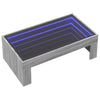 Grauer Couchtisch Infinity mit LED-Beleuchtung Adiere 90x50x30cm (Sonoma)