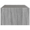 Grauer Couchtisch Infinity mit LED-Beleuchtung Adiere 90x50x30cm (Sonoma)