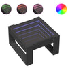 Schwarzer Couchtisch Infinity mit LED-Beleuchtung Boghita 50x53x30cm