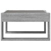 Grauer Couchtisch Infinity LED-Beleuchtung Boghita 50x53x30cm (Sonoma)