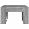 Grauer Couchtisch Infinity LED-Beleuchtung Boghita 50x53x30cm (Sonoma)