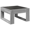 Grauer Couchtisch Infinity LED-Beleuchtung Boghita 50x53x30cm (Sonoma)
