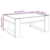 Grauer Couchtisch Infinity mit LED-Beleuchtung Boghita 70x53x30cm (Sonoma)