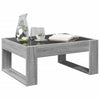 Grauer Couchtisch Infinity mit LED-Beleuchtung Boghita 70x53x30cm (Sonoma)