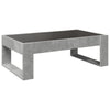 Betongrauer Couchtisch Infinity mit LED-Beleuchtung Boghita 90x53x30cm