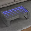 Betongrauer Couchtisch Infinity mit LED-Beleuchtung Boghita 90x53x30cm