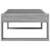 Grauer Couchtisch Infinity mit LED-Beleuchtung Boghita 90x53x30cm (Sonoma)
