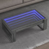 Grauer Couchtisch Infinity mit LED-Beleuchtung Boghita 90x53x30cm (Sonoma)