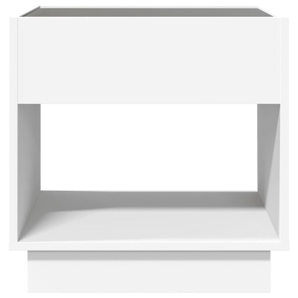 Weißer Couchtisch Infinity mit LED-Beleuchtung Zanofa 50x50x50cm