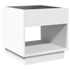 Weißer Couchtisch Infinity mit LED-Beleuchtung Zanofa 50x50x50cm